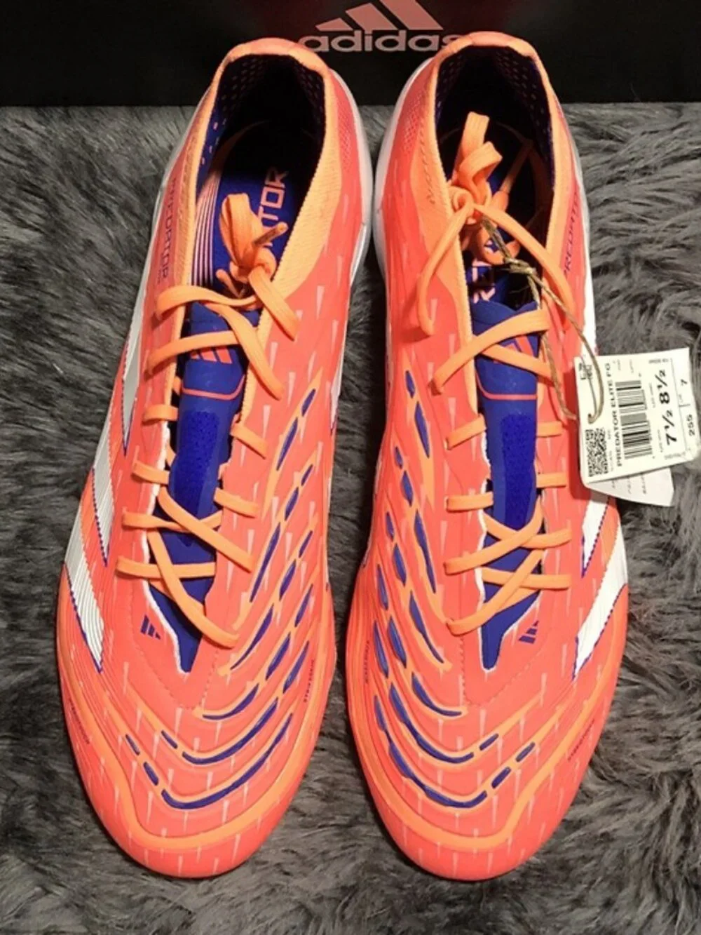 Adidas Predator Elite FG Soccer Cleats Coral Blaze Pack JI1083 Men's Sz 7.5 NWT - Picture 2 of 5